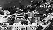 Das Gewerbegebiet von Bodman im Jahr 1971.