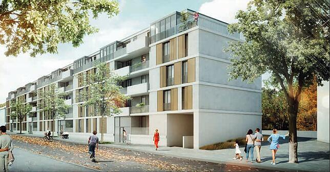 Modernes Bauen mit Fertigbetonteilen ist das Ziel des Projektes Praxedisgärten, das an der Romeiastraße in Singen entstehen soll.