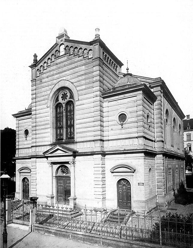 Die ehemalige Synagoge in der Sigismundstraße 19 vor dem Brand vom 10. November 1939.