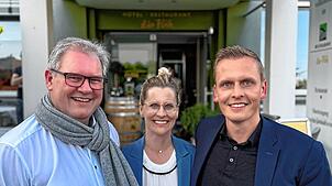 Der neu gewählte Vorstand des Lions-Clubs Bad Säckingen (von links): Der neue Sekretär Michael Schmid, die neue Präsidentin Doreen ...