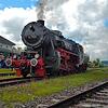 Auf ihrer vorerst letzten Sonderfahrt macht die Dampflokomotive 52 7596 der Eisenbahnfreunde Zollernbahn Zwischenstation in Lauchringen. ...