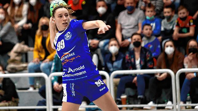 Gleich zwei Spiele müssen die Handballerinnen des TuS Steißlingen (Kim Espinosa) am Wochenende bestreiten.