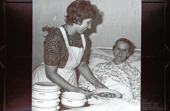Viele Jahre fühlten sich die Patienten im Krankenhaus Pfullendorf wohl. Und das Essen schmeckte offensichtlich auch.