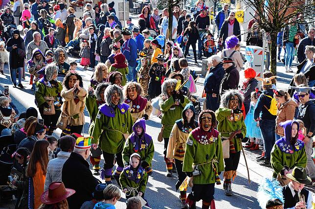 Bild 9: Bilder vom Kindernarrenbaum-Umzug in der Hauptstraße in Stockach