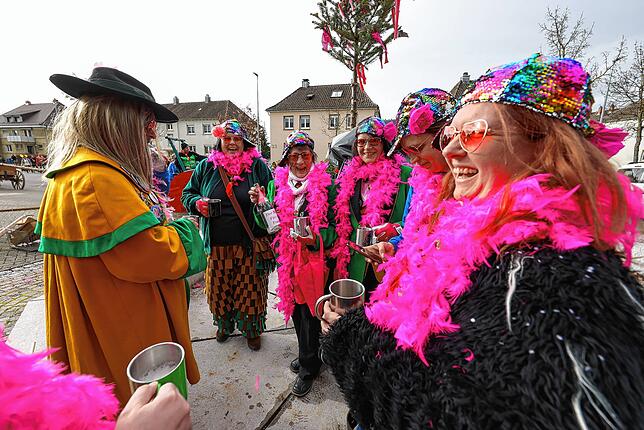 Bild 6: Bilder des Narrenbaumstellens der Froschenzunft Radolfzell