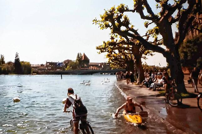 Bild 5: Hochwasser am Bodensee 1999: Diese Leserbilder zeigen das Ausmaß in Konstanz