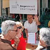 Streitbarer Verein: im Vorfeld der Landesgartenschau sammelte der Verein Bürgersinn Stimmen. Gegründet hat er sich im Jahr 2000 gegen ...