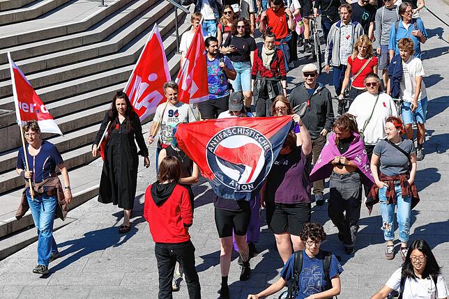 Bild 5: Gemeinsamer Protest am 1. Mai: So gingen Konstanzer und Kreuzlinger auf die Straße