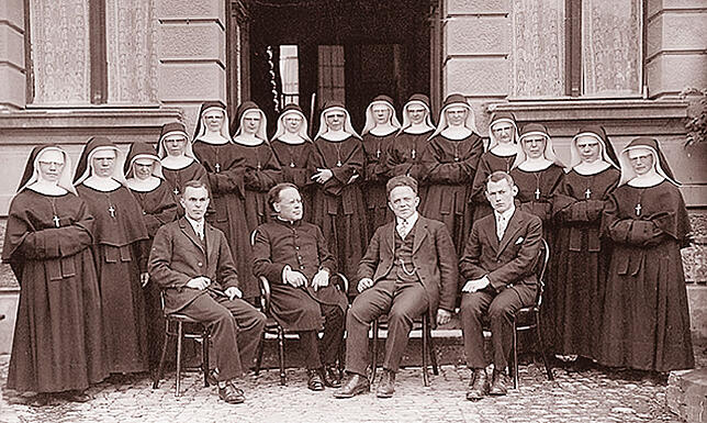 Ein Bild aus vergangener Zeit, als noch viele Nonnen im St. Josefshaus beschäftigt waren.