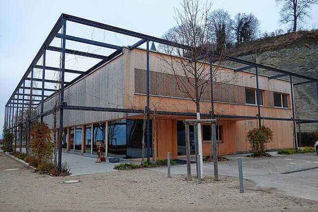 Im Gastrogebäude beginnen bald die Arbeiten für den Innenausbau. Am 1. Mai soll der Betrieb losgehen.