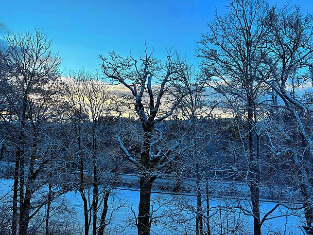 Auch im Kurgebiet liegt heute Morgen Schnee.