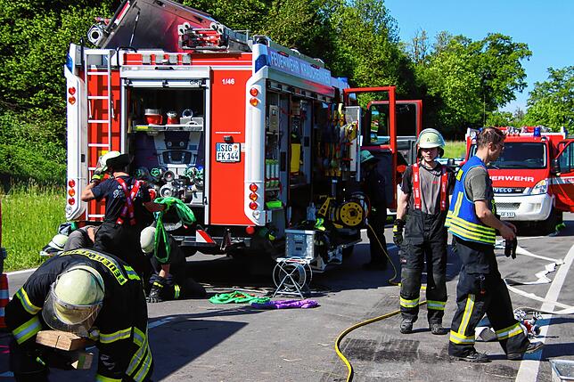 Zahlreiche Einsatzkräfte waren vor Ort.