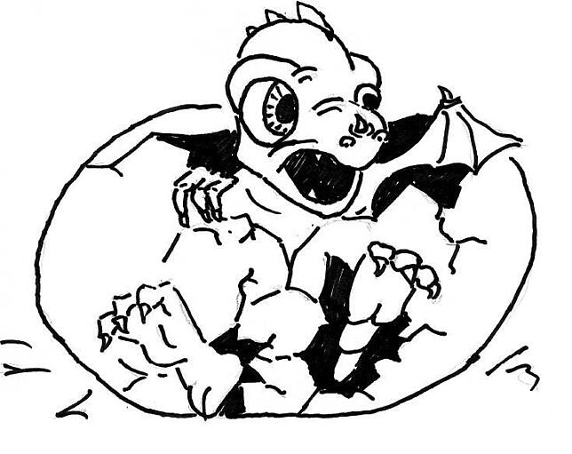 "Drachenbaby"-Entwurf von Peter Hermann und Douglas Scherrinsky aus den USA.