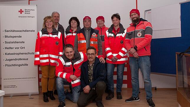 Das Rote Kreuz Hüfingen sucht dringend neue Mitglieder. Hintere Reihe von links: Kerstin Skodell, Bernd Uphaus, Maria Roßhardt, Andreas ...