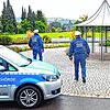 Patrouille auf dem Villinger Hubenloch. Die Stadtpolizei hat nach Angaben ihres Behördenleiters Ralf Glück viele Brennpunkte in der ...