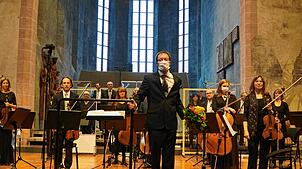 Abstand und Maske wie hier beim Konzert am 3. Oktober: Das wird auch bei den Neujahrskonzerten so sein, die das Sinfonieorchester ...