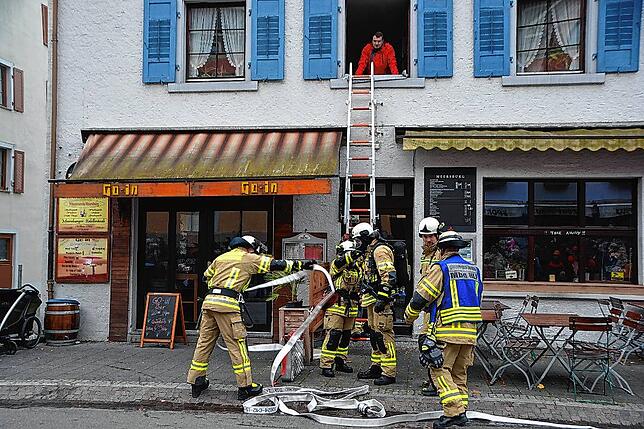 Bild 6: Jahreshauptübung der Freiwilligen Feuerwehr