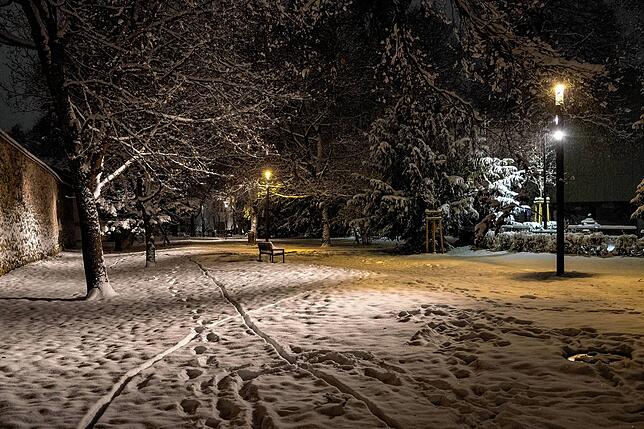 Bild 13: Besondere Eindrücke: Winternacht in Villingen