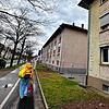Der Bauzaun steht. Bis zum Sommer sollen die beiden Blöcke (rechts) an der Paulinenstraße abgerissen werden. Hier plant die SWG den ...