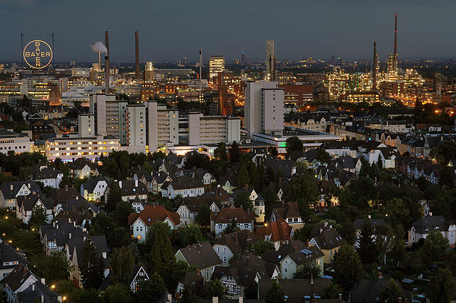 Eine Werkssiedlung von Bayer in Leverkusen.