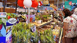 Ein Blick in den neuen Rewe-Markt.