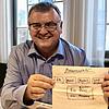 So war es geplant: Oberbürgermeister Andreas Brand nach einer Arbeitssitzung mit der Maybach-Stiftung im Rathaus Friedrichshafen im Juni ...