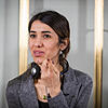 Die Preisträger des Friedensnobelpreises 2018, Nadia Murad (l), Menschenrechtsaktivistin aus dem Irak, und Denis Mukwege, Arzt aus dem ...