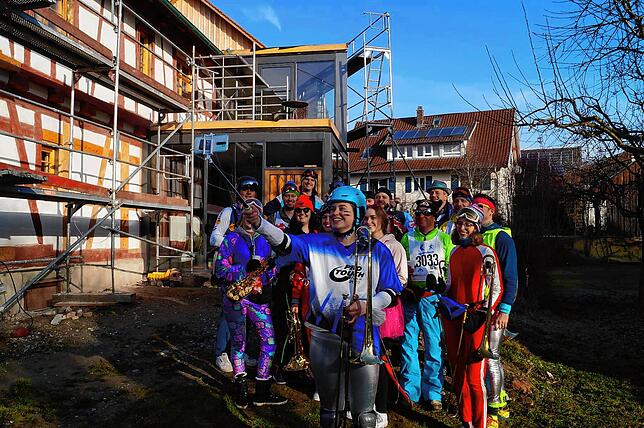 Bild 25: Bilder vom Frickinger Narrenbaumstellen
