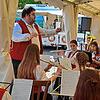 Das Frühschoppenkonzert bestritt die Strittmatter Trachtenkapelle mit dem Dirigenten Haymo Brugger. Bilder: Renate Griesser