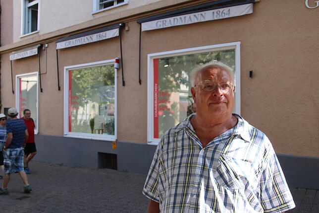 2019: Roland Dost war einer der vier Kandidaten im Wahlkampf 1976. Wo früher der SÜDKURIER in Radolfzell Geschäftsstelle und Redaktion ...