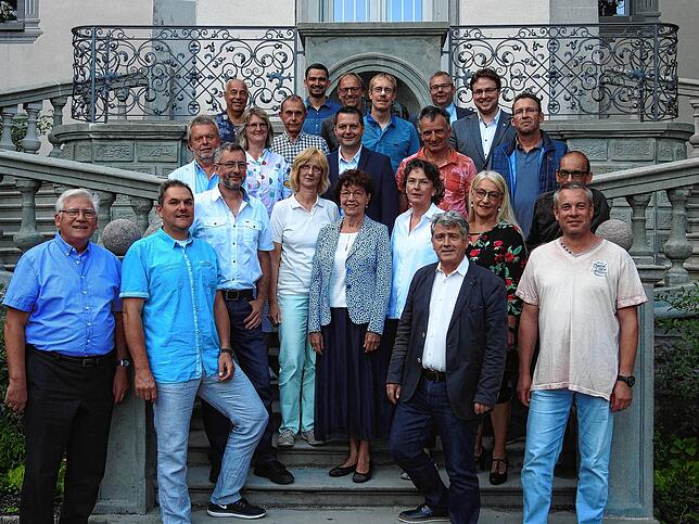 Der Bad Säckinger Gemeinderat nach der Amtseinführung im vergangenen Jahr. Persönlich haben sich die Mandatsträger seit Monaten nicht ...