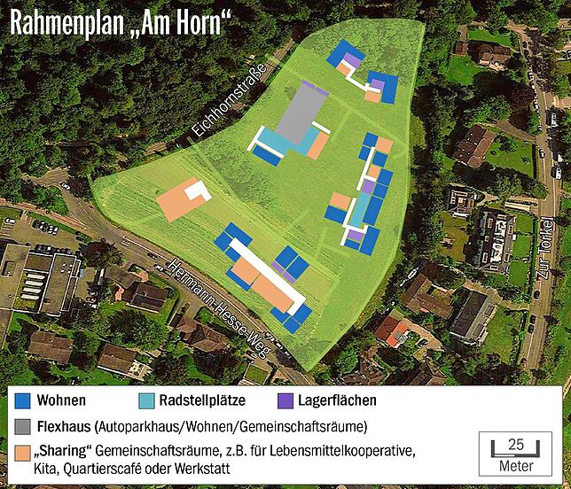 Bild 1: Durch das Projekt &bdquo;Am Horn&ldquo; soll Wohnraum entstehen, doch die Konstanzer Grünen sprechen sich weiterhin gegen die Bebauung der Christiani-Wiesen aus