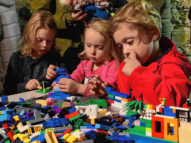 Für die kleinen Besucher der Schlossweihnacht gibt es einige Angebote – unter anderem ein Lego-Paradies.