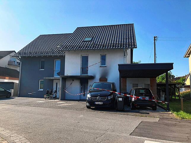 Das Haus am Tag nach dem Brand.