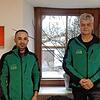 Mujtaba Naqshband (links) und Hannes Thieringer im Büro des Landschaftsgärtners. Mujtaba Naqshband hat seine Ausbildung gerade ...