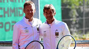 Gold, Silber, Bronze: Gerd Albiez und Christoph Back (rechts) haben bei den Männern 55 in den Wettbewerben der ...