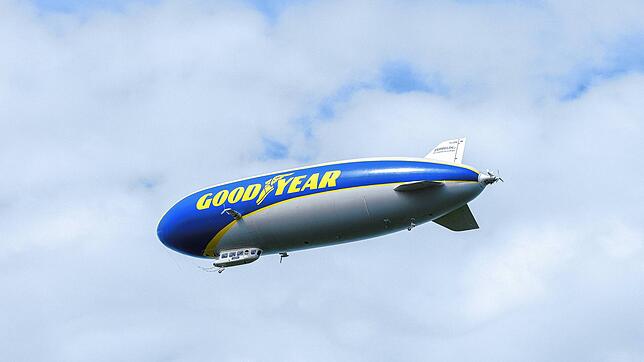 Der Goodyear-Zeppelin fliegt aktuell in Frankreich. Das Bild zeigt ihn im Jahr 2022.
