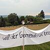 Bei der Demonstration im Mai 2012 an der Oberen St.-Leonhard-Straße wurden Transparente aufgestellt: &bdquo;Hier will der Gemeinderat ...