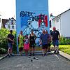 Sie nehmen sich schon mal der Kugel an, von links die Talheimer Markus Rothweiler, Sabine Maier, Malou Maier, Steffi und Christian ...