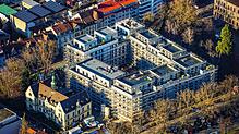 Hier sollen im Sommer 2022 die ersten Wohnungseigentümer einziehen: Die Arbeiten am Laubenhof &ndash; hier eine Aufnahme von Mitte ...