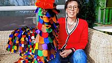 Ariane Biesinger mit ihrem Häs. Anziehen darf man es nur zur Fasnacht.