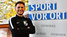Bezirksliga-Querpass bei der Brauerei-Elf: Im ehrwürdigen Sudhaus stellte sich Kapitän Robin Bächle vom SV Waldhaus den Fragen von ...