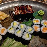 Meine selbst zusammengestellte Sushi-Platte.