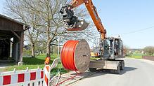 Die größte Summe – etwa 5 Millionen Euro – investiert die Gemeinde Sauldorf dieses Jahr in den Breitbandausbau. Im Bild sind Arbeiten am ...