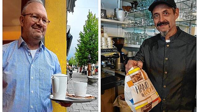 Uwe Hilsenbeck (links) und Frank Singer, zwei Bäcker aus Villingen-Schwenningen, die sich um ihre Zukunft sorgen.