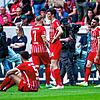 Die Enttäuschung bei den Fußball-Profis des SC Freiburg war nach der erneuten Niederlage gegen den RB Leipzig groß.