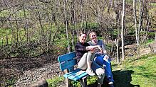Caroline Arnz (links) und Isabel Heinz sind die Leiterinnen der Kindergruppe BUNDspechte. Sie organisieren für Sieben- bis Zehnjährige ...
