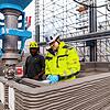Der Betondrucker bei der Arbeit: Schicht für Schicht wachsen die Wände in der Höhe. So wie hier auf einer Baustelle der Firma Rupp ...