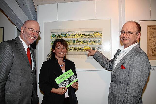 2012: Rede bei der Vernissage im Foyer des Alten Forstamts.