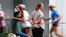 Die einen jubeln, die anderen laufen: Der Firmenlauf der Stadtwerke Radolfzell war nicht nur für Teilnehmende, sondern auch für ...